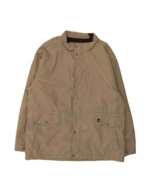 Vintage Timberland Windbreaker Jacket UK 42 XL In Beige