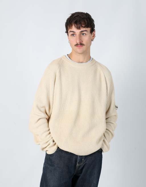 Vintage Timberland xl knit sweatshirt in cream