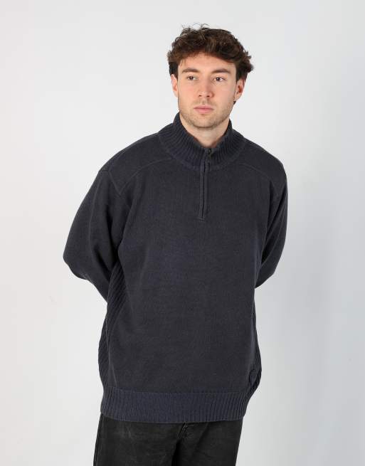 Vintage Timberland xl knit sweatshirt in navy blue