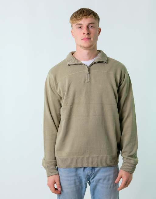 Vintage Timberland XL Knit Sweatshirt Light Green