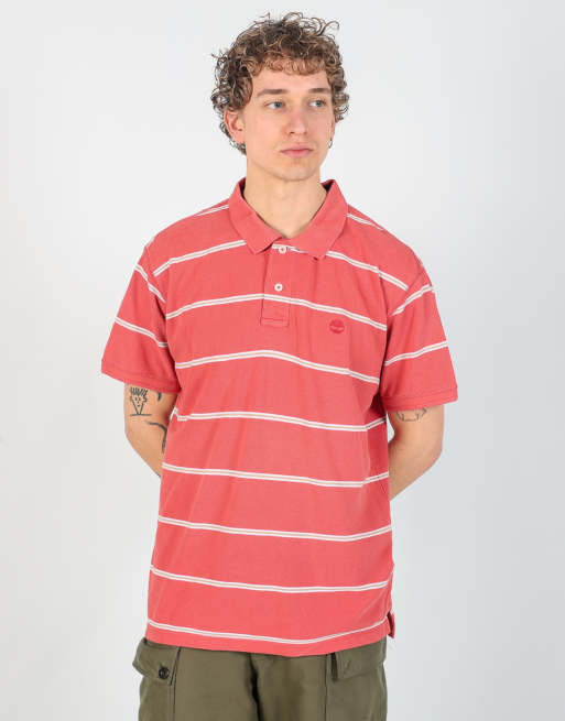 Vintage Timberland xl polo shirt in red, 2 of 4