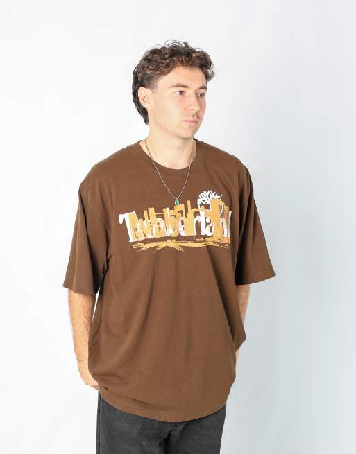 Vintage Timberland xl t-shirt in brown