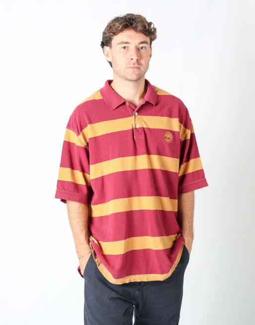 Vintage Timberland xl t-shirt in burgundy red