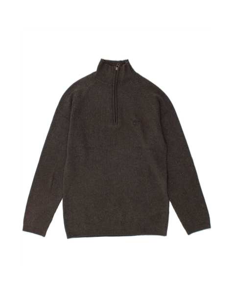 Vintage Timberland Zip Neck Jumper Sweater XS In Grey - view 1