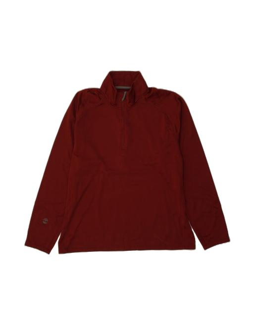 Vintage Timberland Zip Neck Pullover Tracksuit Top 2XL In Maroon