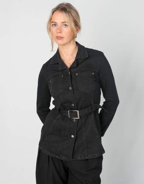 Vintage TMX S denim jacket in black - view 1