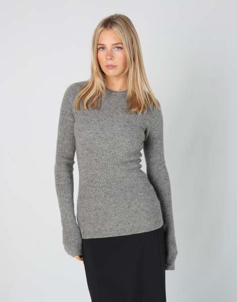 Vintage Tom Ford S knitted jumper in grey - view 1