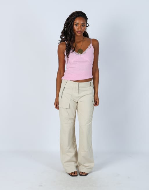 Vintage Tom Tailor M cargo pants in beige, 1 of 4
