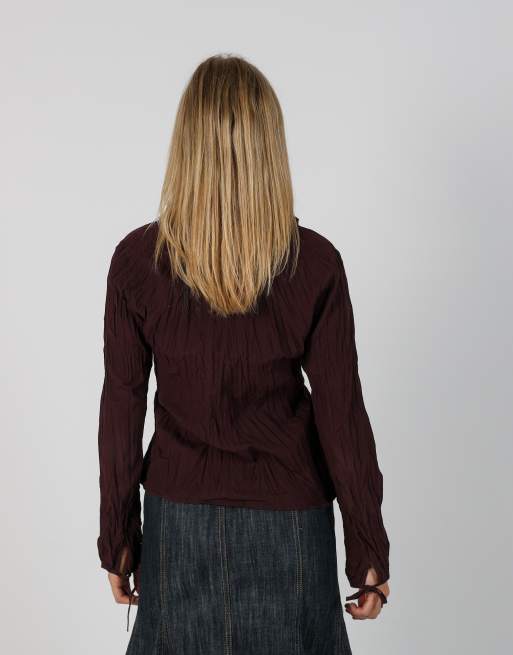 Vintage Tom Tailor S blouse in purple, 2 of 4