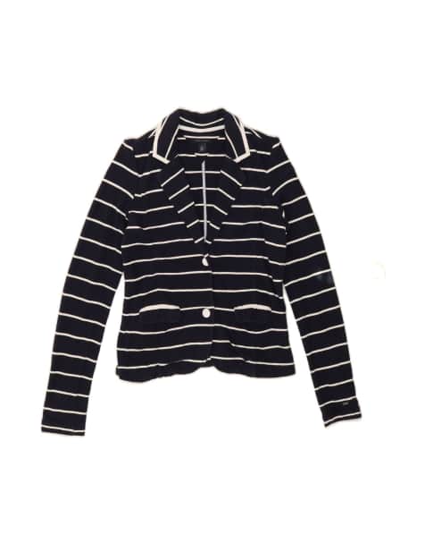 Vintage Tommy Hilfiger 2 Button Blazer Jacket UK 10 Small In Blue Striped - view 1