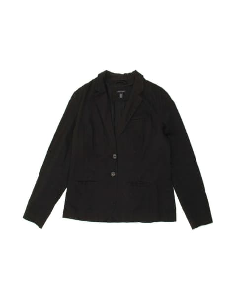 Vintage Tommy Hilfiger 2 Button Blazer Jacket Uk 18 XL In Black - view 1