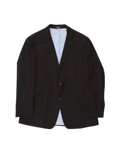 Vintage Tommy Hilfiger 2 Button Blazer Jacket UK 40 Large In Blue Wool - view 1