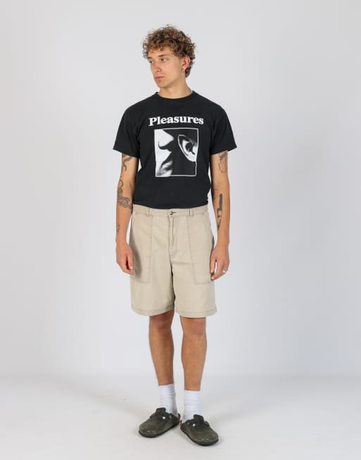 Vintage Tommy Hilfiger 34x19 canvas cargo shorts in beige
