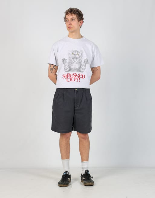 Vintage Tommy Hilfiger 34x19 woven straight shorts in black, 2 of 6