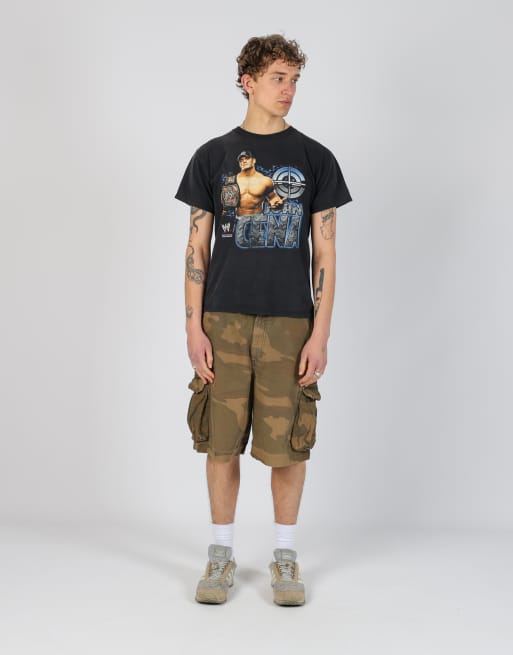 Vintage Tommy Hilfiger 34x22 canvas cargo shorts in dark green