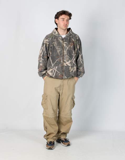 Vintage Tommy Hilfiger 34x32 woven cargo pants in tan - view 1