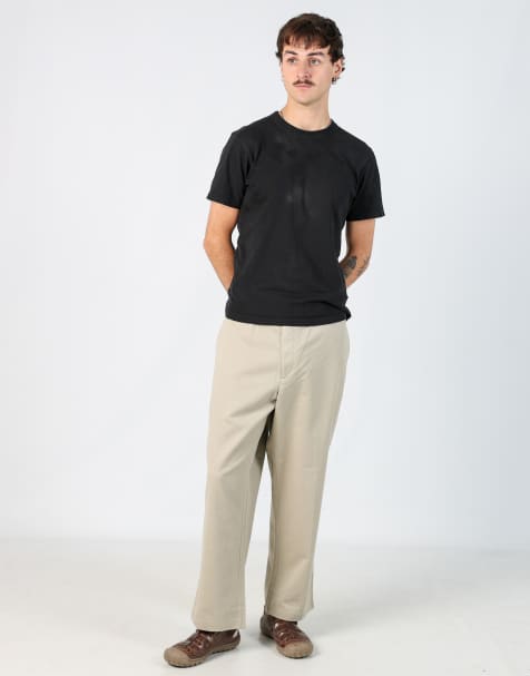 Vintage Tommy Hilfiger 36x30 woven straight pants in beige - view 1