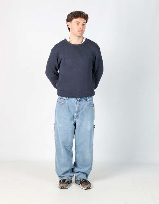 Vintage Tommy Hilfiger 36x32 denim carpenter jeans in light blue