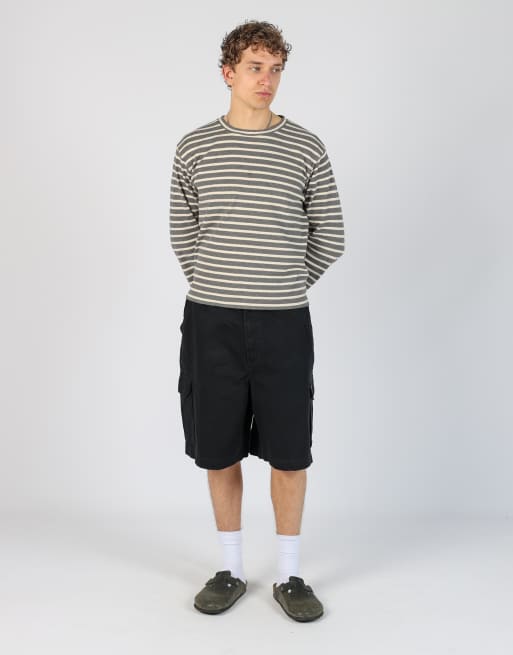 Vintage Tommy Hilfiger 38x23 canvas cargo shorts in black