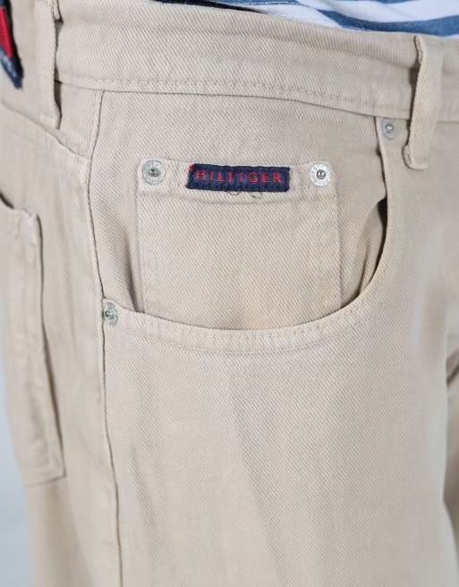 Vintage Tommy Hilfiger 38x32 denim jeans in beige, 4 of 4