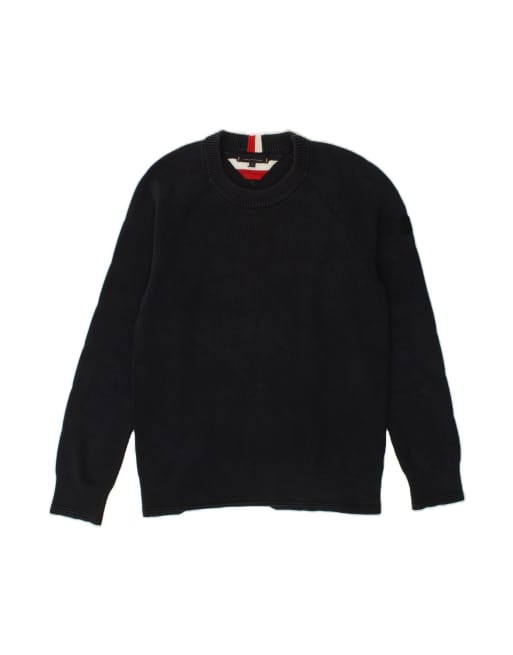 Vintage Tommy Hilfiger Boat Neck Jumper Sweater XL In Blue