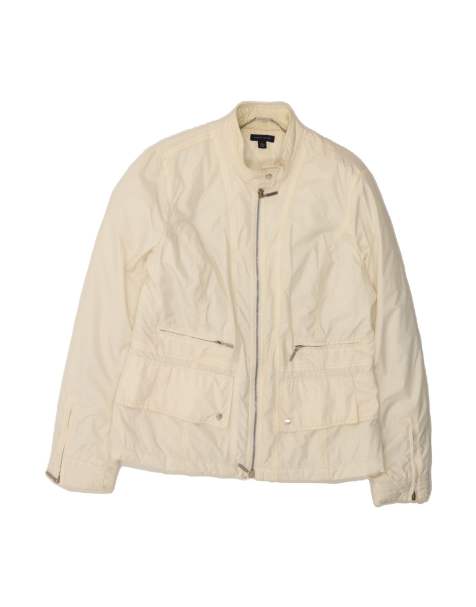 Vintage Tommy Hilfiger Bomber Jacket UK 18 XL In White - view 1