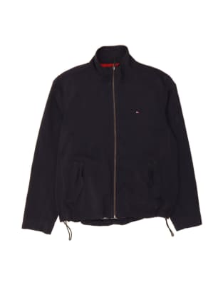 Vintage Tommy Hilfiger Bomber Jacket UK 38 Medium In Blue - view 1