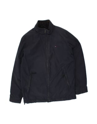 Vintage Tommy Hilfiger Bomber Jacket UK 40 Large In Blue