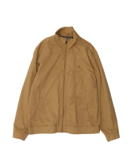 Vintage Tommy Hilfiger Bomber Jacket UK 42 XL In Beige