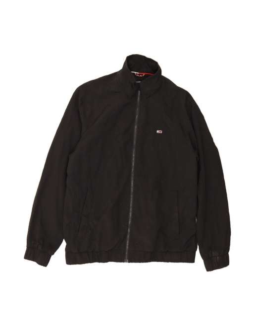 Vintage Tommy Hilfiger Bomber Jacket UK 42 XL In Black