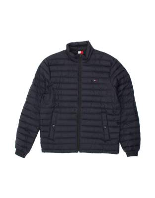 Vintage Tommy Hilfiger Bomber Padded Jacket UK 40 Large In Blue