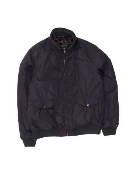 Vintage Tommy Hilfiger Bomber Padded Jacket UK 42 XL In Blue - view 1