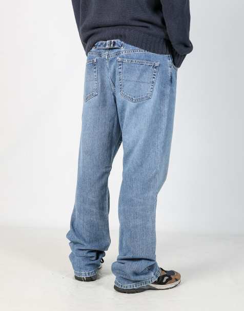 Vintage Tommy Hilfiger buckle 38x32 denim jeans in blue - view 1