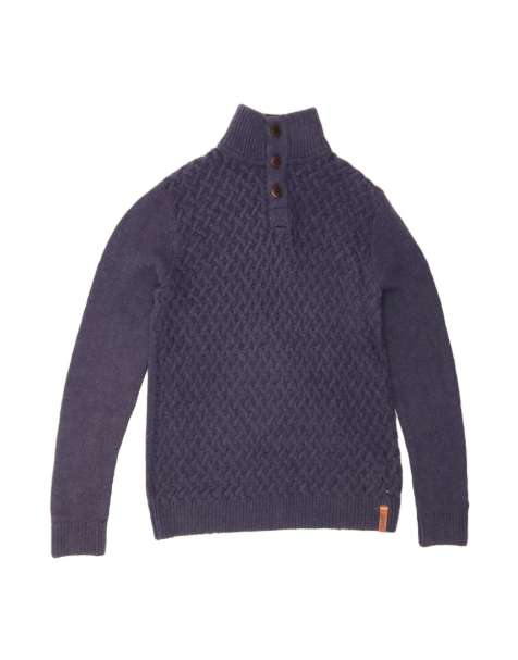 Vintage Tommy Hilfiger Button Neck Jumper Sweater Large In Blue - view 1