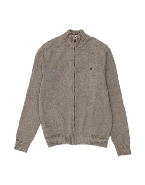 Vintage Tommy Hilfiger Cardigan Sweater Small In Grey - view 1