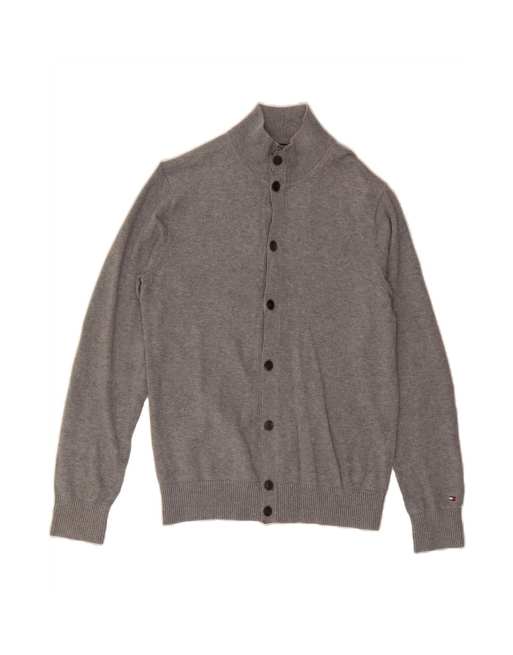 Vintage Tommy Hilfiger Cardigan Sweater Small In Grey