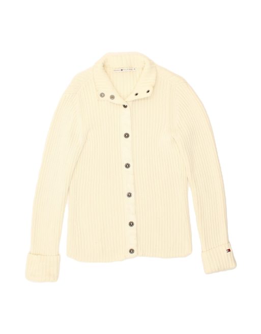 Vintage Tommy Hilfiger Cardigan Sweater UK 14 Medium In White