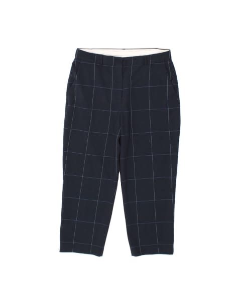 Vintage Tommy Hilfiger Chino Trousers US 12 Large W34 L26 In Blue Check - view 1