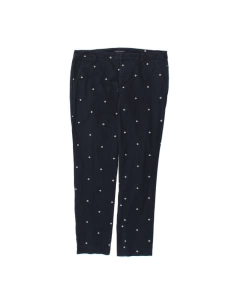Vintage Tommy Hilfiger Chino Trousers US 6 Medium W30 L28 In Blue Spotted - view 1