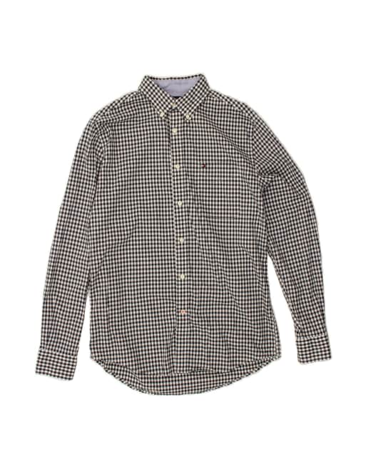 Vintage Tommy Hilfiger Classic Fit Shirt Medium In Blue Gingham