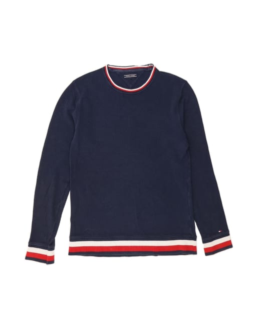 Vintage Tommy Hilfiger Crew Neck Jumper Sweater 2XL In Blue