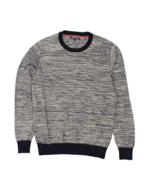 Vintage Tommy Hilfiger Crew Neck Jumper Sweater Large In Blue Flecked