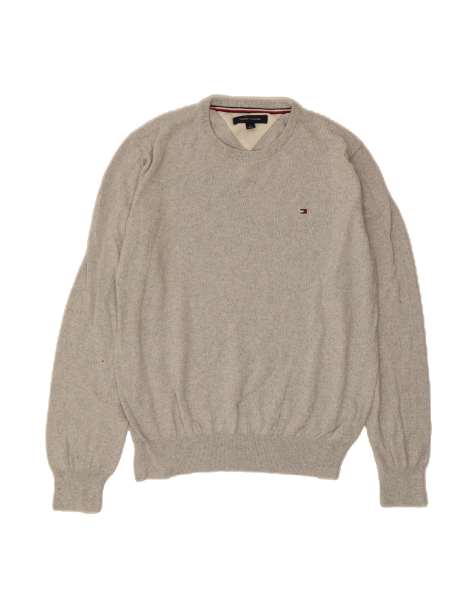 Vintage Tommy Hilfiger Crew Neck Jumper Sweater Medium In Grey - view 1