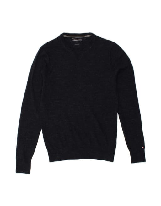 Vintage Tommy Hilfiger Crew Neck Jumper Sweater Small In Blue Flecked
