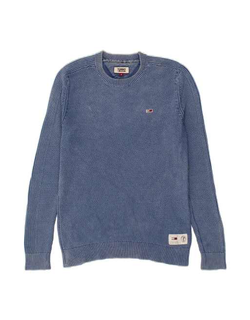 Vintage Tommy Hilfiger Crew Neck Jumper Sweater Small In Blue