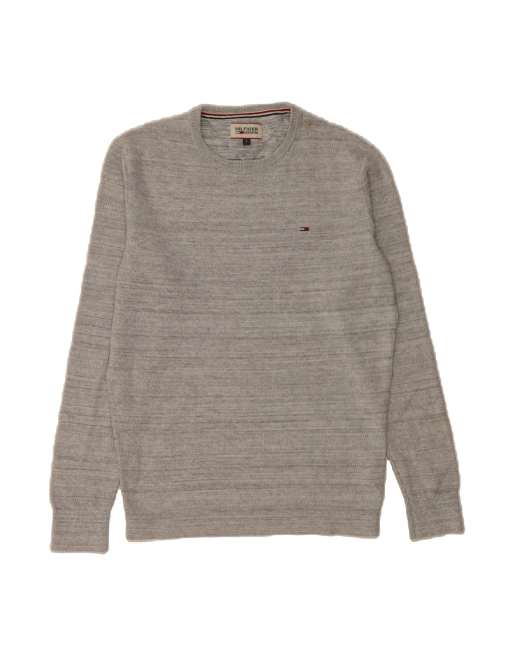 Vintage Tommy Hilfiger Crew Neck Jumper Sweater Small In Grey