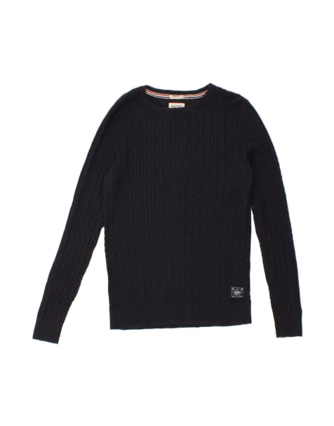 Vintage Tommy Hilfiger Crew Neck Jumper Sweater UK 14 Large In Blue - view 1