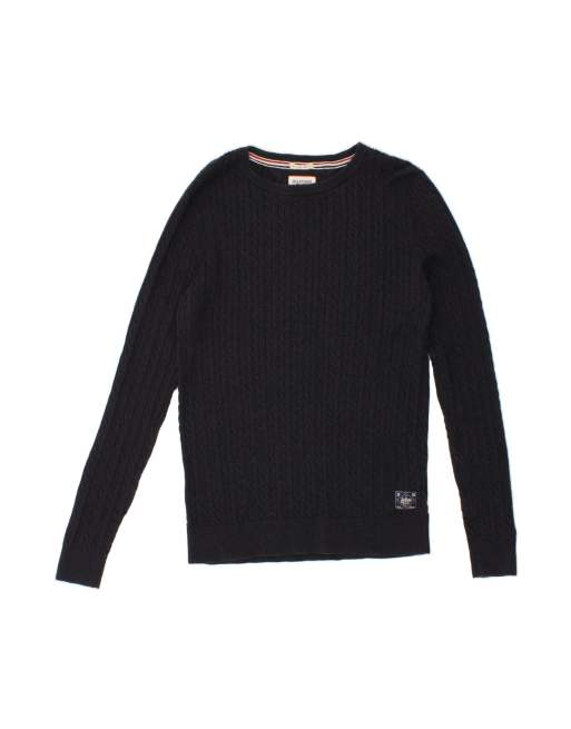 Vintage Tommy Hilfiger Crew Neck Jumper Sweater UK 14 Large In Blue