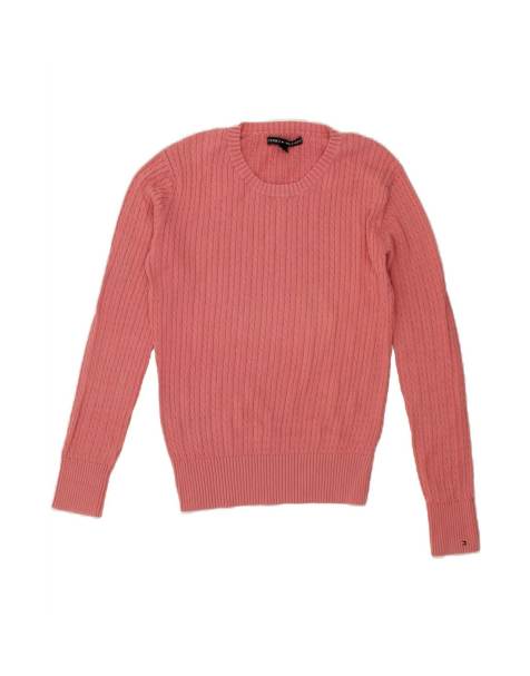 Vintage Tommy Hilfiger Crew Neck Jumper Sweater Uk 14 Medium In Pink - view 1