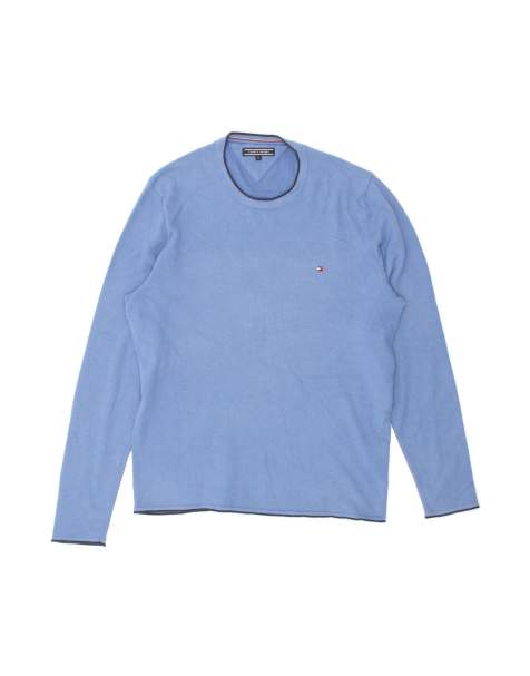 Vintage Tommy Hilfiger Crew Neck Jumper Sweater UK 18 XL In Blue - view 1